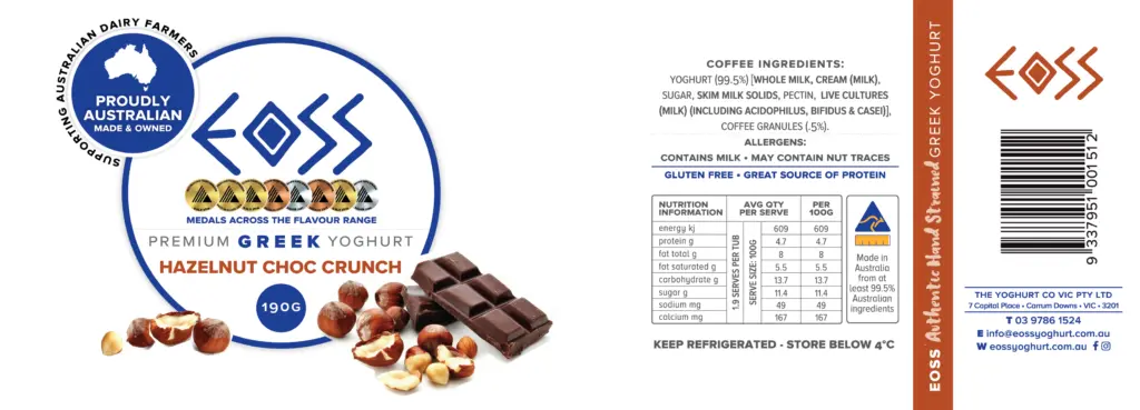 digital label artwork for the food industry