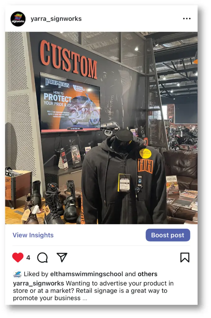 instagram posting that work